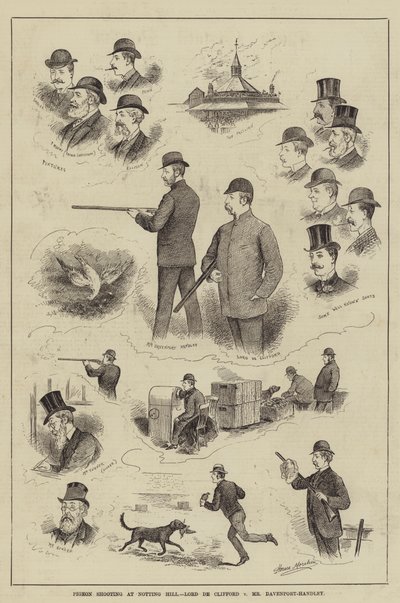 Dueskyting ved Notting Hill, Lord de Clifford mot Mr Davenport-Handley av Horace Morehen