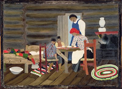 Å takke, ca. 1942 (olje på panel) av Horace Pippin