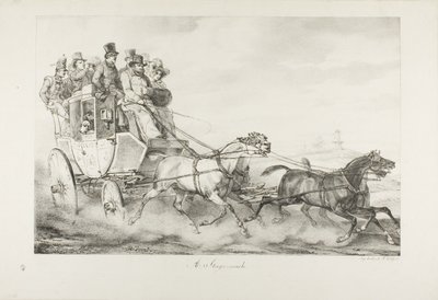 En diligens av Emile Jean Horace Vernet