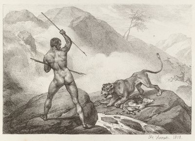 Afrikansk jeger Afrikansk jeger, 1818. av Emile Jean Horace Vernet