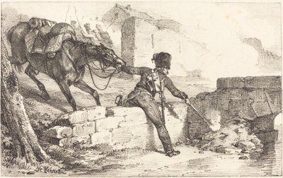 Artilleryman Lighting a Mine   1229958   no       norwegian Successfully Translated  Original: Fortress Monroe, Old Point Comfort, & Hygeia Hotel, Va. in 1861 & 1862 Translat: Fortress Monroe, Old Point Comfort, & Hygeia Hotel, Va. in 1861 & 1862 1337878 n av Emile Jean Horace Vernet