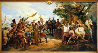 Slaget ved Bouvines av Horace Vernet