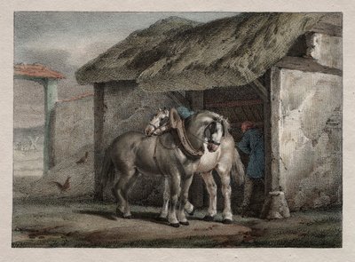Gårdshest av Emile Jean Horace Vernet