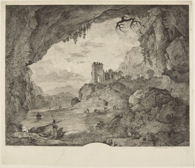 Fiske i måneskinn av Horace Vernet