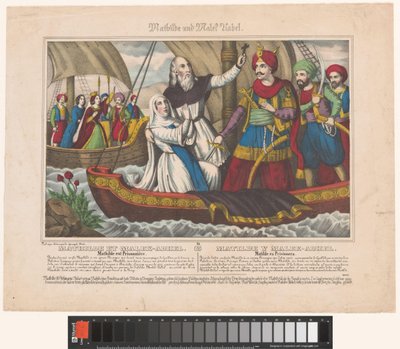 Fengsling av Mathilde Mathilde et Malek Adhel (tittel på objekt) av Emile Jean Horace Vernet