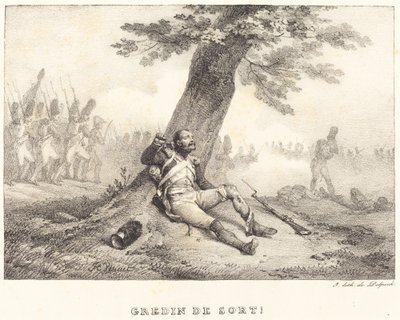 Credin de Sort!... av Emile Jean Horace Vernet