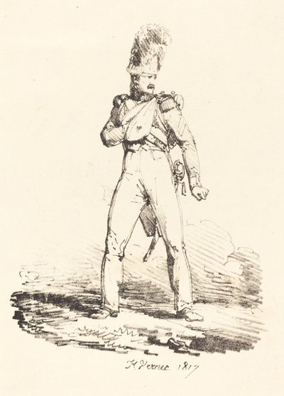 Grenadier av Emile Jean Horace Vernet