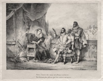 Marie de Medici og Henry IV av Frankrike av Horace Vernet