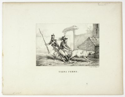 Hold fast av Emile Jean Horace Vernet