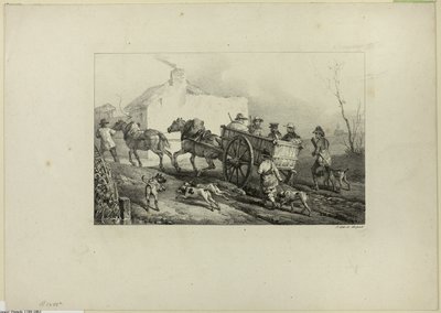 Jegere av Emile Jean Horace Vernet