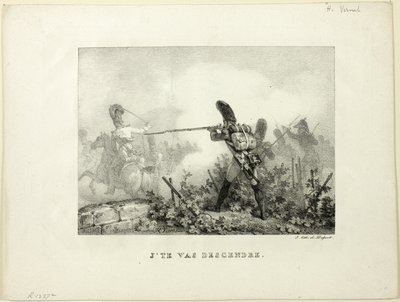 Jeg tar deg ned av Emile Jean Horace Vernet