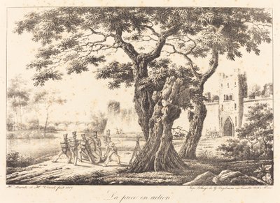 Stykket i aksjon av Emile Jean Horace Vernet