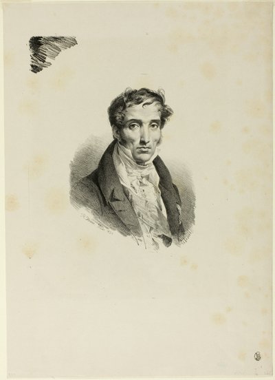 Portrett av Pierre Guerin av Emile Jean Horace Vernet