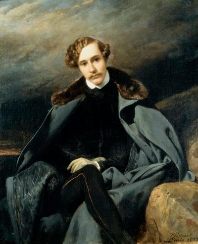 Portrett av prins Alexander Ivanovich Baryatinsky 1815-1879, 1837. av Emile Jean Horace Vernet