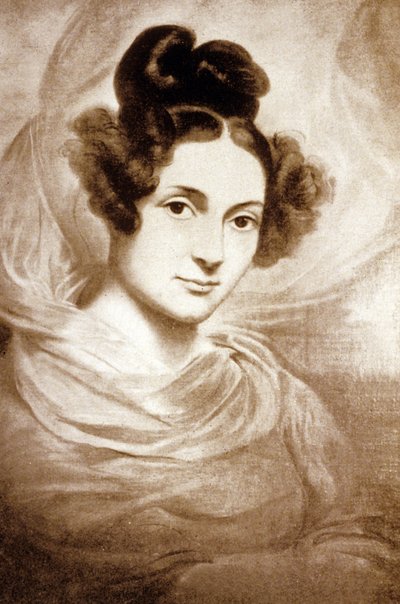 Grevinnen av Saint Aulaire (gravering) av Emile Jean Horace Vernet