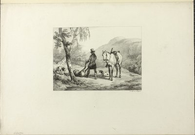 Steinbruddet av Emile Jean Horace Vernet