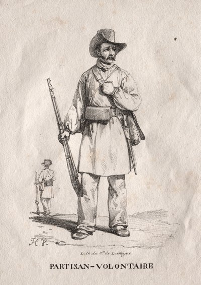 Frivillig partisan av Emile Jean Horace Vernet