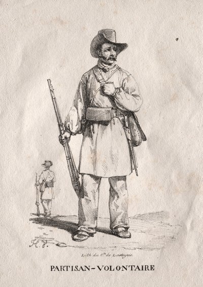 Frivillig partisan, 1822. av Emile Jean Horace Vernet