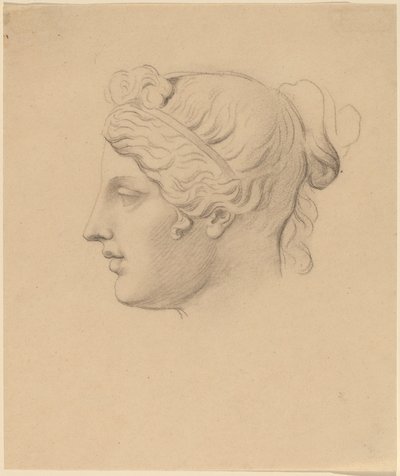 Klassisk hode i profil av Horatio Greenough