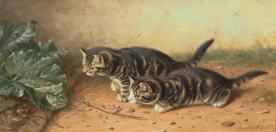Hjørneformet (olje på lerret) av Horatio Henry Couldery