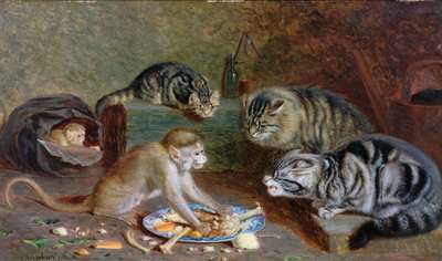 Monopol (olje på panel) av Horatio Henry Couldery