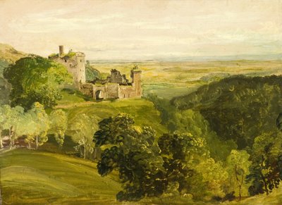 Castle Campbell (olje på lerret) av Horatio McCulloch