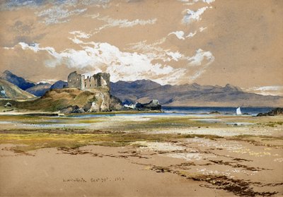 Knock Castle, Skye, ca. 1834 (akvarell) av Horatio McCulloch