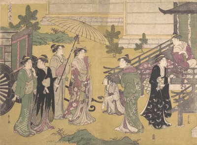 Fuji no Uraha, ca. 1790. av Hosoda Eishi