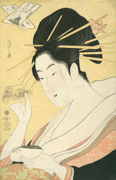 Matchende skjell Kai-awase, "Kisen Hoshi," fra serien Modern Parodies of the ..., ca. 1796-98. av Hosoda Eishi