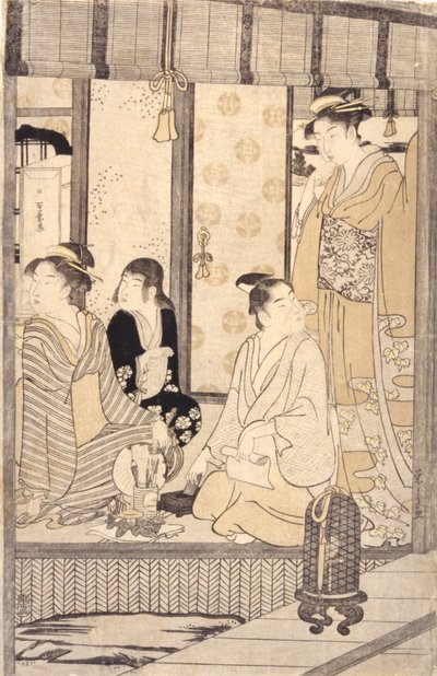 Morning Glory (Asago) (farget treblokktrykk) av Hosoda Eishi