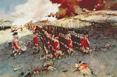 Slaget ved Bunker Hill av Howard (after) Pyle