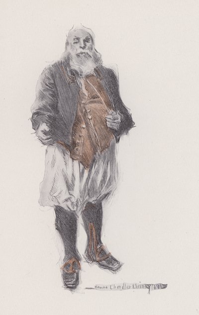 Illustrasjon for Evangeline, A Tale of Arcadie, av Henry Wadsworth Longfellow (litho) av Howard Chandler (after) Christy