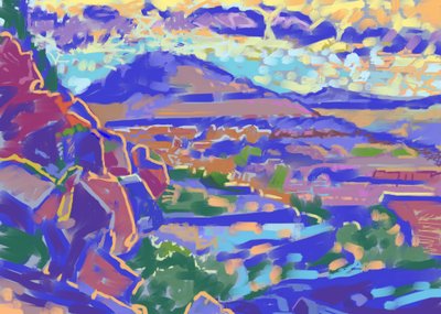 Land and Light, Sedona (datakunst) av Howard Ganz