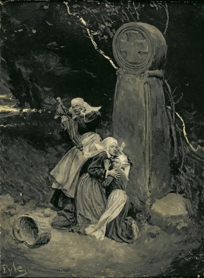 Breton Peasants at a Wayside Cross, fra 