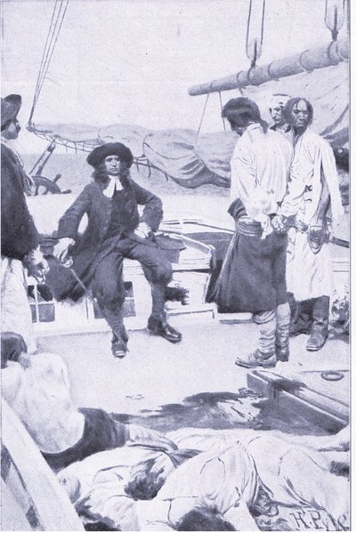 Oberst Brett og piraten, fra Howard Pyles Book of Pirates utgitt av Harper & Bros, 1921 av Howard Pyle