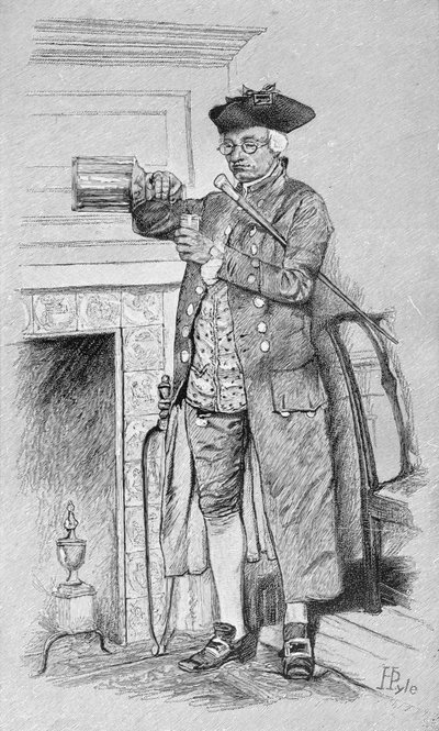 Mynheer's Morning Horn, fra Harper's Magazine, 1881 av Howard Pyle