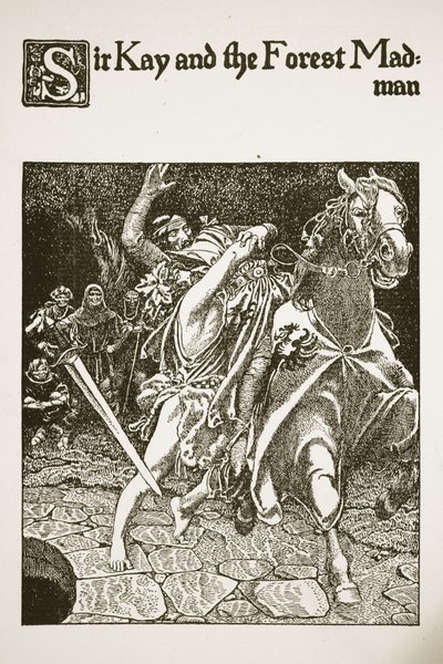 Sir Kay and the Forest Madman, illustrasjon fra 