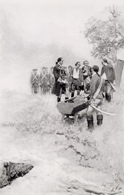 The Burial of Braddock, illustrasjon fra 
