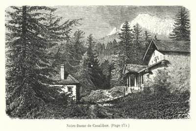 Illustrasjon til De to Robinsonene fra Grande-Chartreuse (gravering) av Hubert Clerget