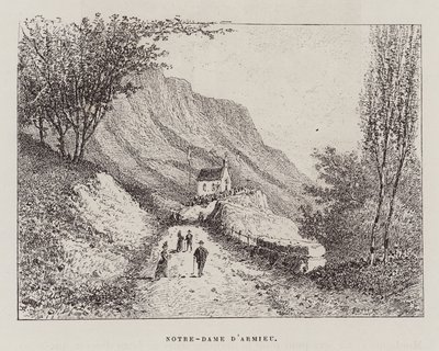 Vår Frue av Armieu (gravering) av Hubert Clerget