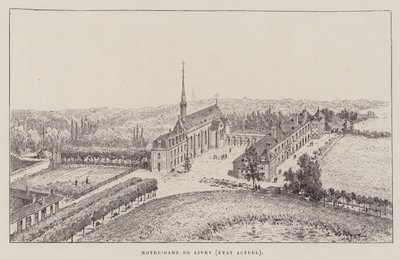 Notre-Dame de Livry, nåværende tilstand (gravering) av Hubert Clerget