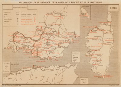 Pilegrimsreiser i Provence, Korsika, Algerie og Martinique (fargelitografi) av Hubert Clerget