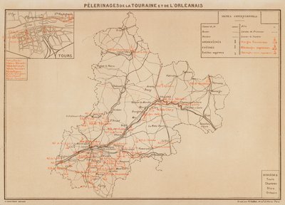 Pilegrimsreiser i Touraine og Orléans (fargelitografi) av Hubert Clerget