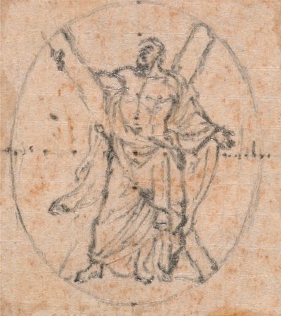 Design for en medalje: St. Andrew av Hubert Francois Gravelot
