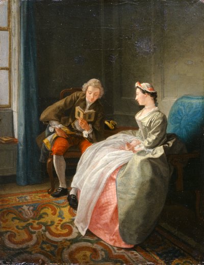 Leseren av Hubert Francois Gravelot