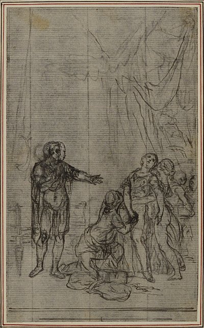 Studier til Lucains «La Pharsale», Canto V av Hubert Francois Gravelot