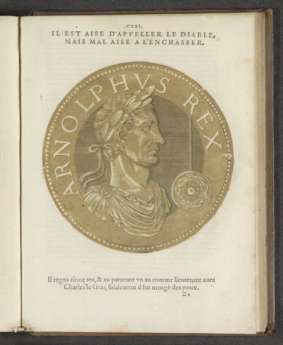 Arnolphus Rex, fra "The Images of Nesten alle keisere" av Hubert Goltzius