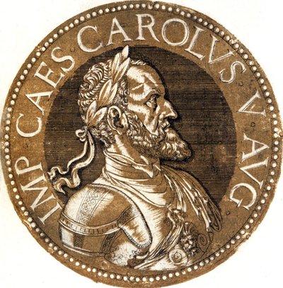 Charles V, den hellige romerske keiseren av Hubert Goltzius