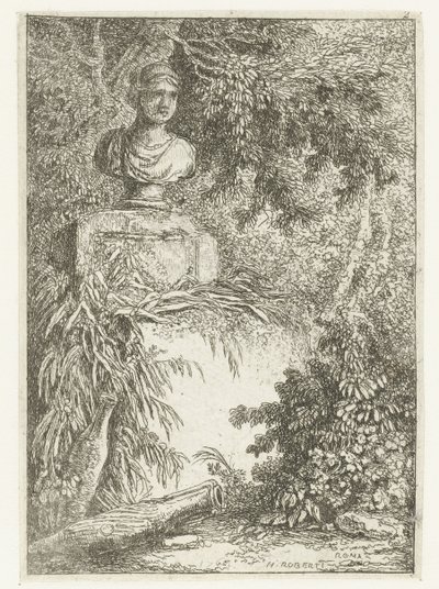Bryst Les Soirees de Rome (serietittel) Romerske ansikter (serietittel) av Hubert Robert
