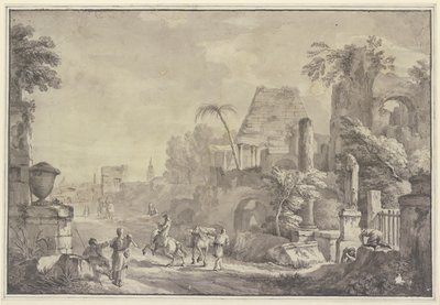 Heroisk landskap av Hubert Robert